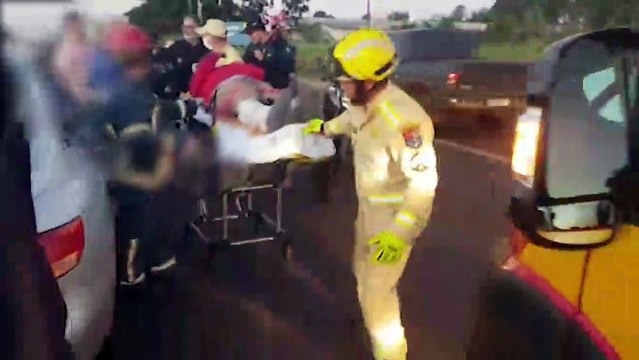 Motociclista fica ferido em acidente de trânsito na BR-277 em Cascavel