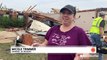 Families take shelter as tornado rips off roofs