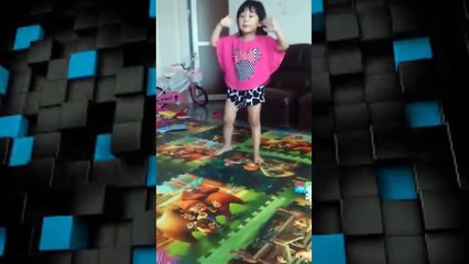 Funny baby chacha dance is very hot, noise   Điệu nhảy mê hồn của bé gái