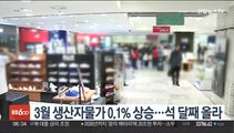 3월 생산자물가 0.1% 상승…석 달째 올라