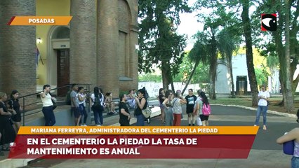 En el cementerio La Piedad la tasa de mantenimiento es anual