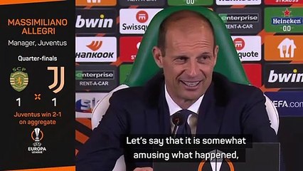Allegri amused after Juventus win