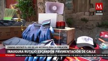 El gobernador de Chiapas inauguró la pavimentación con concreto hidráulico en Tuxtla Gutiérrez