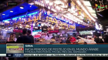 Pueblo sirio celebra el fin del Ramadán desde el milenario barrio al-Midan