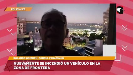Nuevamente se incendió un vehículo en la zona de frontera