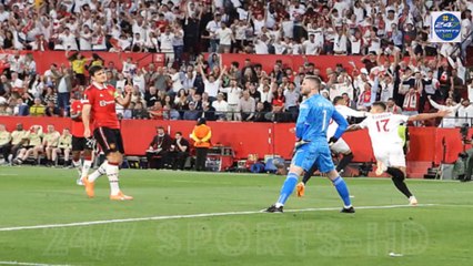 Fans SLAM Man Utd's Harry Maguire after his woeful error leads to Sevilla's opener in their Europa League tie