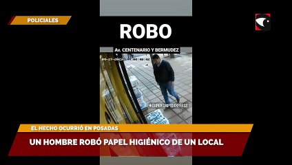 Un hombre robó papel higiénico de un local