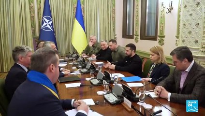 Descargar video: Jens Stoltenberg, jefe de la OTAN, visitó Ucrania por primera vez desde el inicio de la guerra