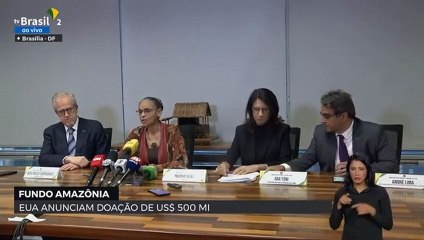 Aportes dos EUA ao Brasil podem chegar a US$ 2 bi, diz Marina Silva