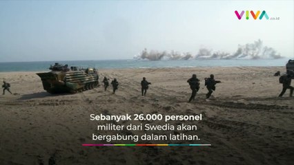 Swedia Gelar Latihan Tempur Besar-besaran Bareng 13 Negara