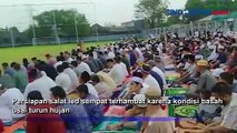 Jamaah Salat Idul Fitri Padati Lapangan Cipayung Depok