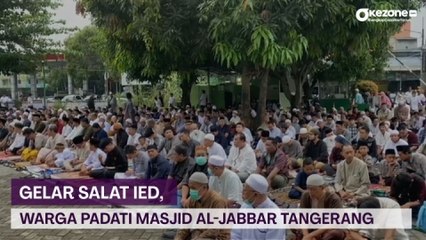 Télécharger la video: Gelar Salat Ied, Warga Muhammadiyah Padati Masjid Al-Jabbar Tangerang