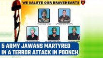 Poonch: 5 army jawans martyred in a terror attack in J & K | Oneindia News