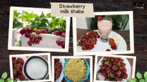 Healthy strawberry milkshake | Fresh strawberry shake | healthy strawberry smoothie