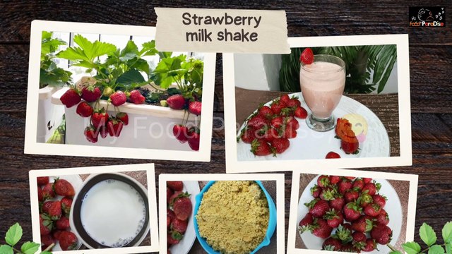 Healthy strawberry milkshake | Fresh strawberry shake | healthy strawberry smoothie