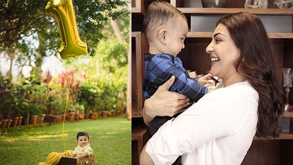 Kajal Aggarwal Son Neil Kitchlu Face Reveal,1st Birthday पर Face Reveal । Boldsky