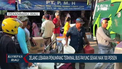 Jelang Lebaran Penumpang Terminal Bus Payung Sekaki Naik 100 Persen