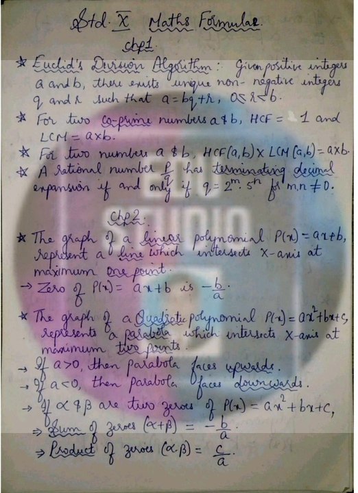 Ncert class 10th maths all chapters formulas | 10th maths all formulas | maths formulas#mathsformula