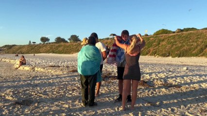 Mother and son escape injury after plane crash off Perth