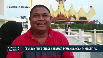 Pemudik Istirahat di Masjid BSI, Buka Puasa Sambil Nikmati Pemandangan