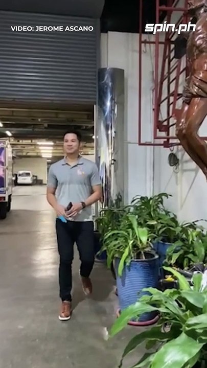 RR Pogoy arrives in street clothes for #PBAFinals Game 6 