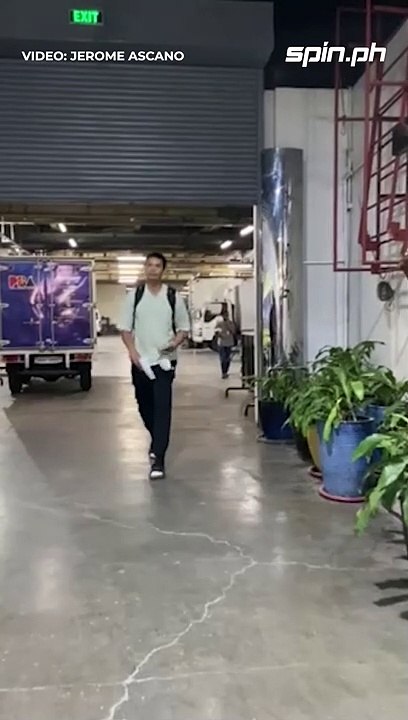 Japeth Aguilar, too, is early for Game 6. Are we seeing more of him tonight? 
