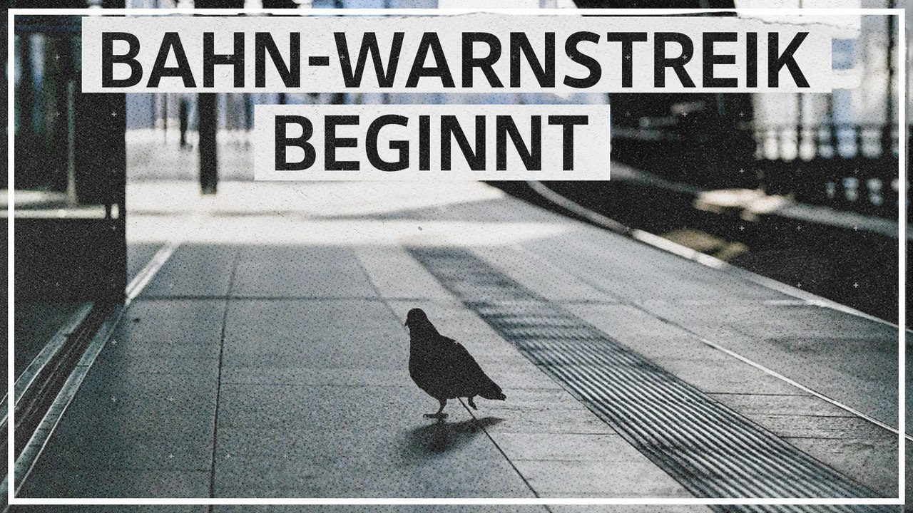 Deutschland: Bundesweiter Warnstreik im Bahnverkehr hat begonnen