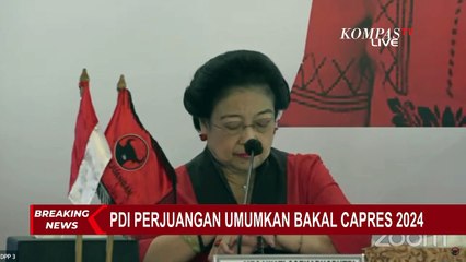 BREAKING NEWS - Ketum PDIP Megawati Soekarnoputri Tunjuk Ganjar Pranowo Jadi Bacapres Pilpres 2024