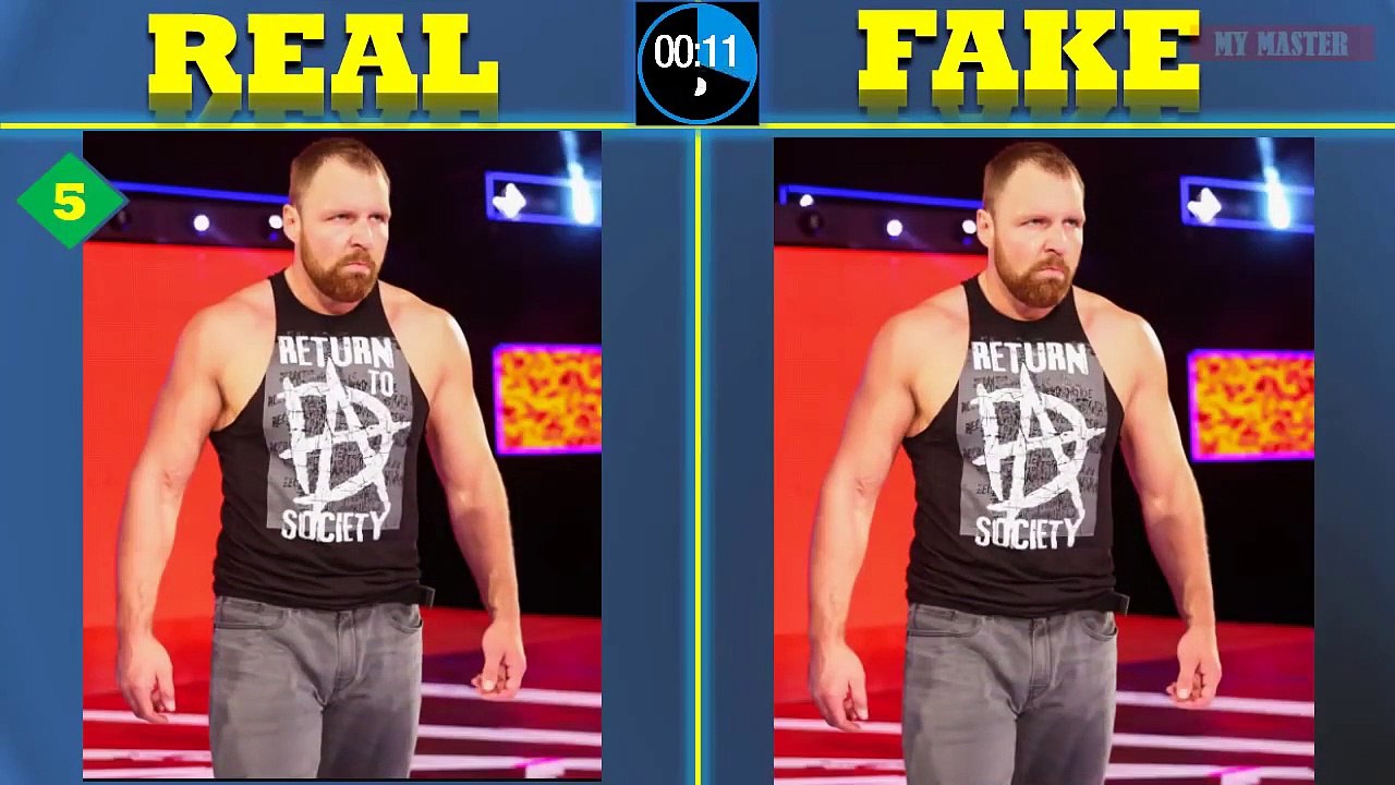 WWE Challange - Can You Find ERRORS Between 2 WWE Photos!