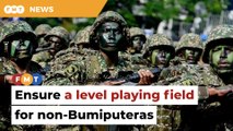 Address lack of career progression for non-Bumiputeras in military, govt told