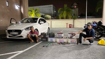 Thuê xe Mazda đi trộm bình ắc quy ô tô