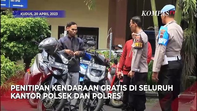 Gratis dan Aman, Polres Kudus Buka Penitipan Kendaraan Selama Mudik Lebaran 2023