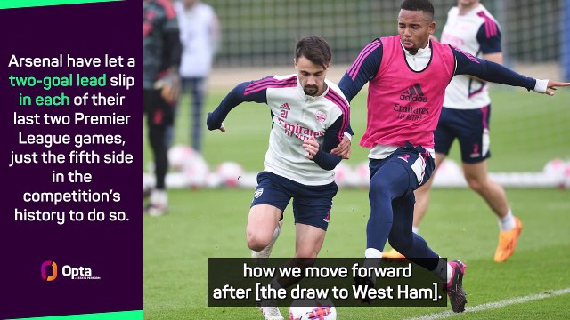 Arsenal out for revenge after dropping points - Arteta