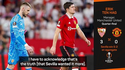 Ten Hag slams Man United's 'unacceptable' Sevilla debacle