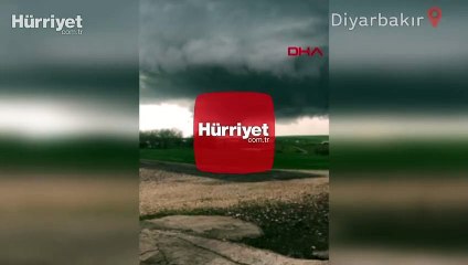 Diyarbakır’da oluşan hortum kamerada