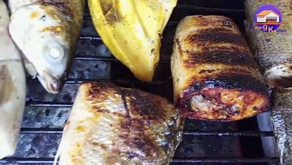 Delicious Grilled Milkfish ( ikan bandeng/bolu) from Makassar, Indonesia