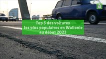 Top 5 des voitures les plus populaires en Wallonie en ce début 2023