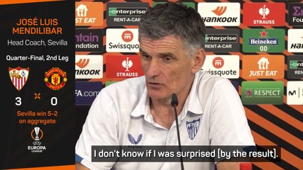 Mendilibar not surprised by Manchester United defeat