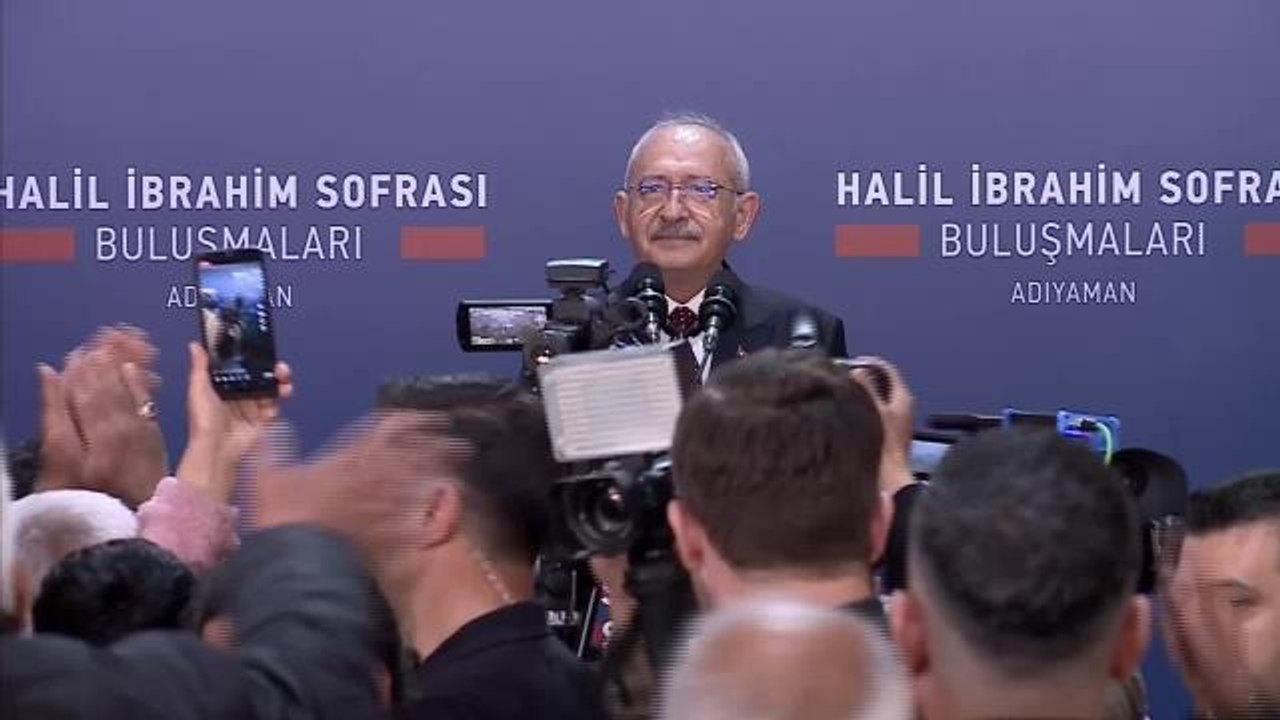 Cumhurbaşkanı Adayı Kılıçdaroğlu, Adıyamanlı Yurttaşlara Seslendi: "Söz Veriyorum Söz, Her Evi Her Dükkânı Her Ahırı Yeniden Yapacağız ve Bir Kuruş...