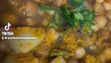Chickpeas curry dish