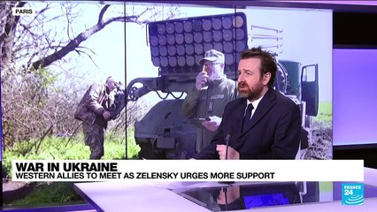 Ukraine presses for weapons as US and allies meet in Germany