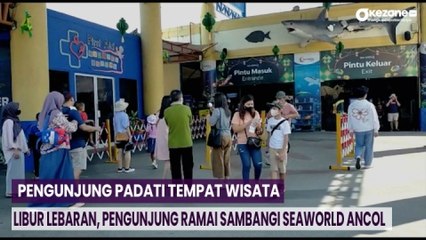 Libur Lebaran, Pengunjung Ramai Sambangi Seaworld Ancol
