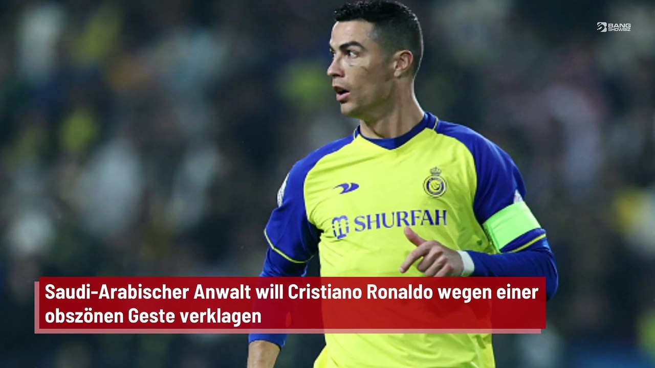 Saudi-Arabischer Anwalt will Cristiano Ronaldo wegen einer obszönen Geste verklagen