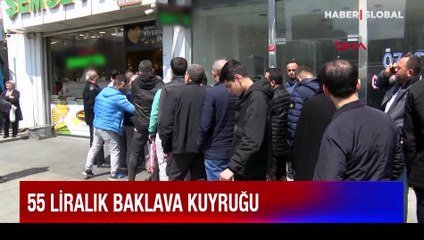 55 liraya baklava! Tatlıcının önünde uzun kuyruklar oluştu: Biz sürümden kazanç sağlıyoruz