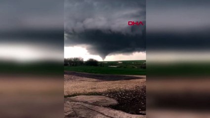 Diyarbakır’da oluşan hortum kamerada