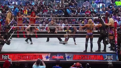 FULL MATCH  Team Total Divas vs Team BAD and Blonde WrestleMania 32 Kickoff