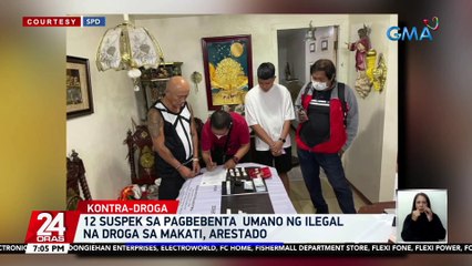 12 suspek sa pagbebenta umano ng ilegal na droga sa Makati, arestado | 24 Oras