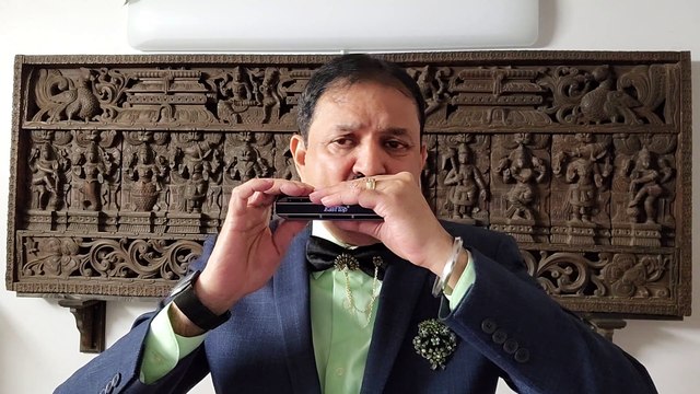 Zara Samne To Aao Chhaliye- Film Janam Janam Ke Phere 1957 on Harmonica Live Performance by Mukund Kamdar