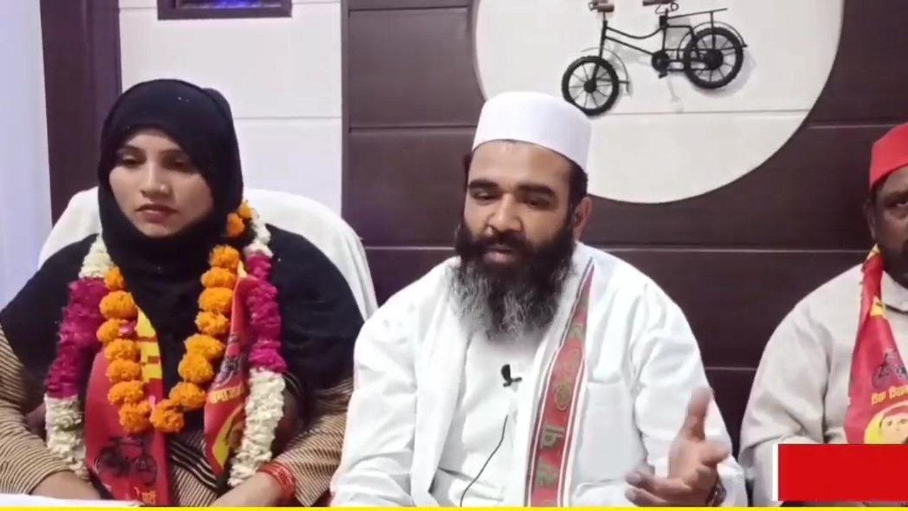गाजियाबाद: सपा प्रत्याशी हसीना के पति उम्मेद पहलवान ने की प्रेस वार्ता
