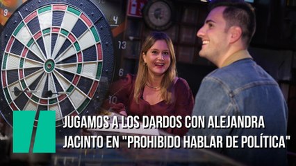 Jugamos a los dardos con Alejandra Jacinto en "Prohibido hablar de política"